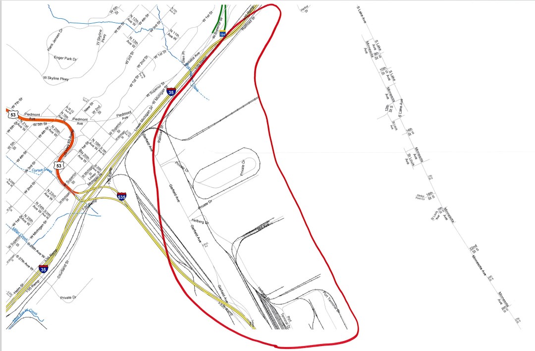 Water system repair map--RR Street