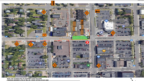 Sixth Ave Detour Map