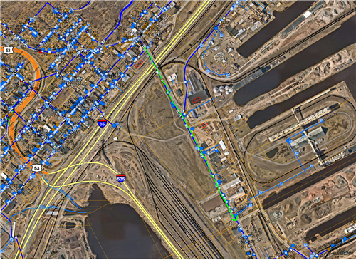 One lane route Garfield Peninsula