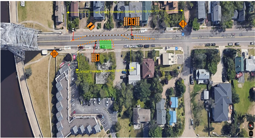 Utility Work on S Lake Av