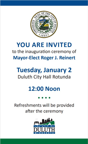 Mayoral Inauguration Invitation