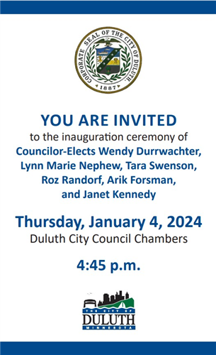 Council inauguration invitation