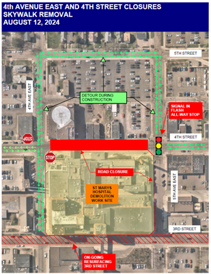 Detour beginning 8/12