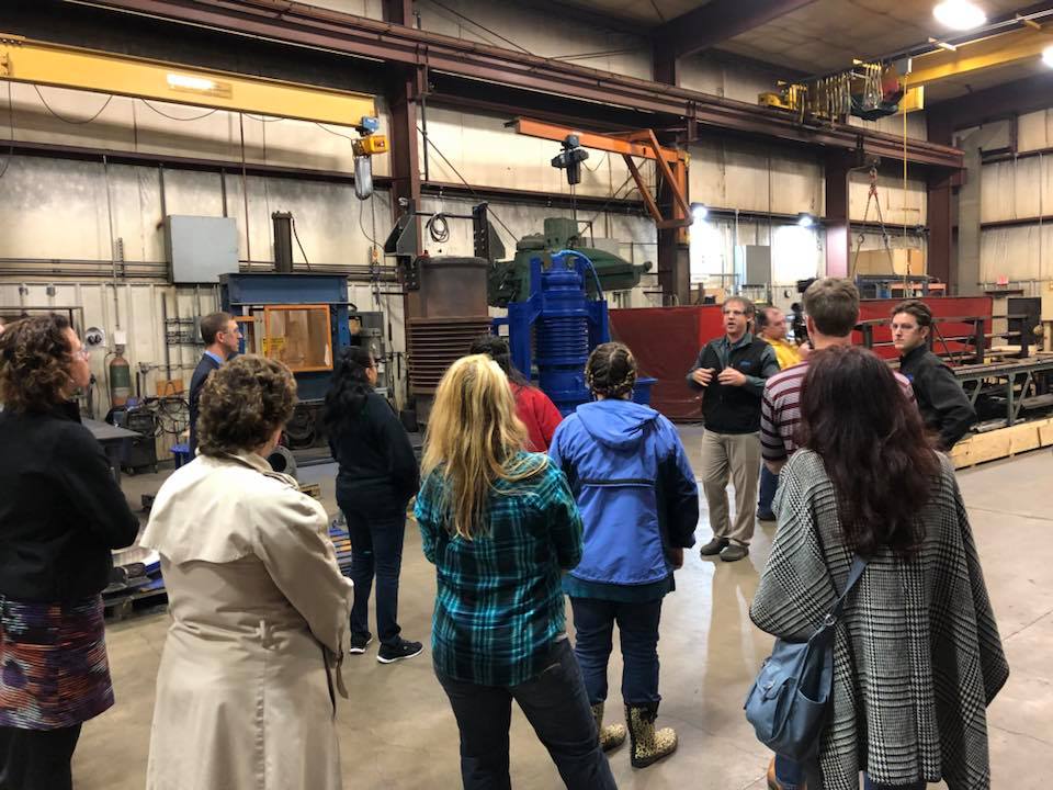 Tour of GPM Inc. with Mayor Larson & LSC class
