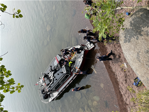 Patient Being Loaded onto Marine 19